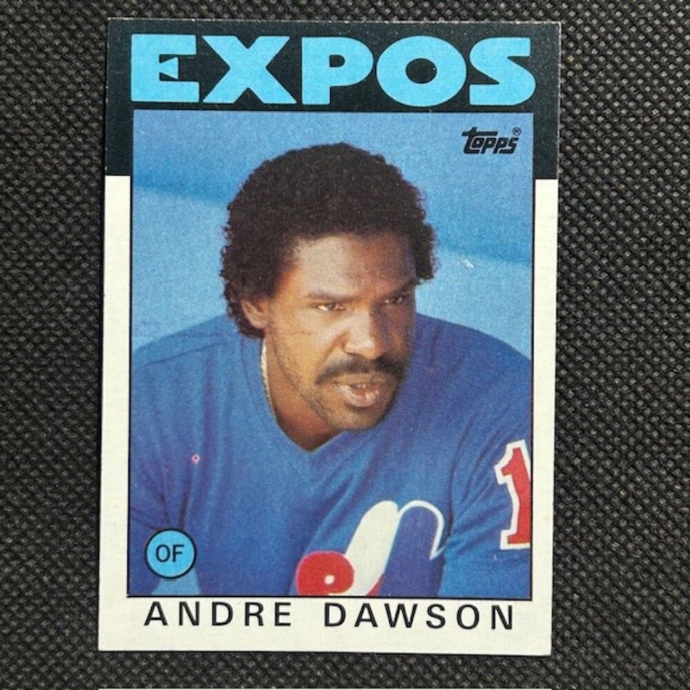 1986 Topps #760 Andre Dawson - HOF Montreal Expos